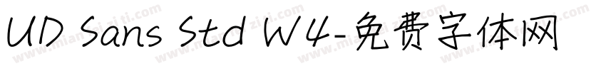 UD Sans Std W4字体转换